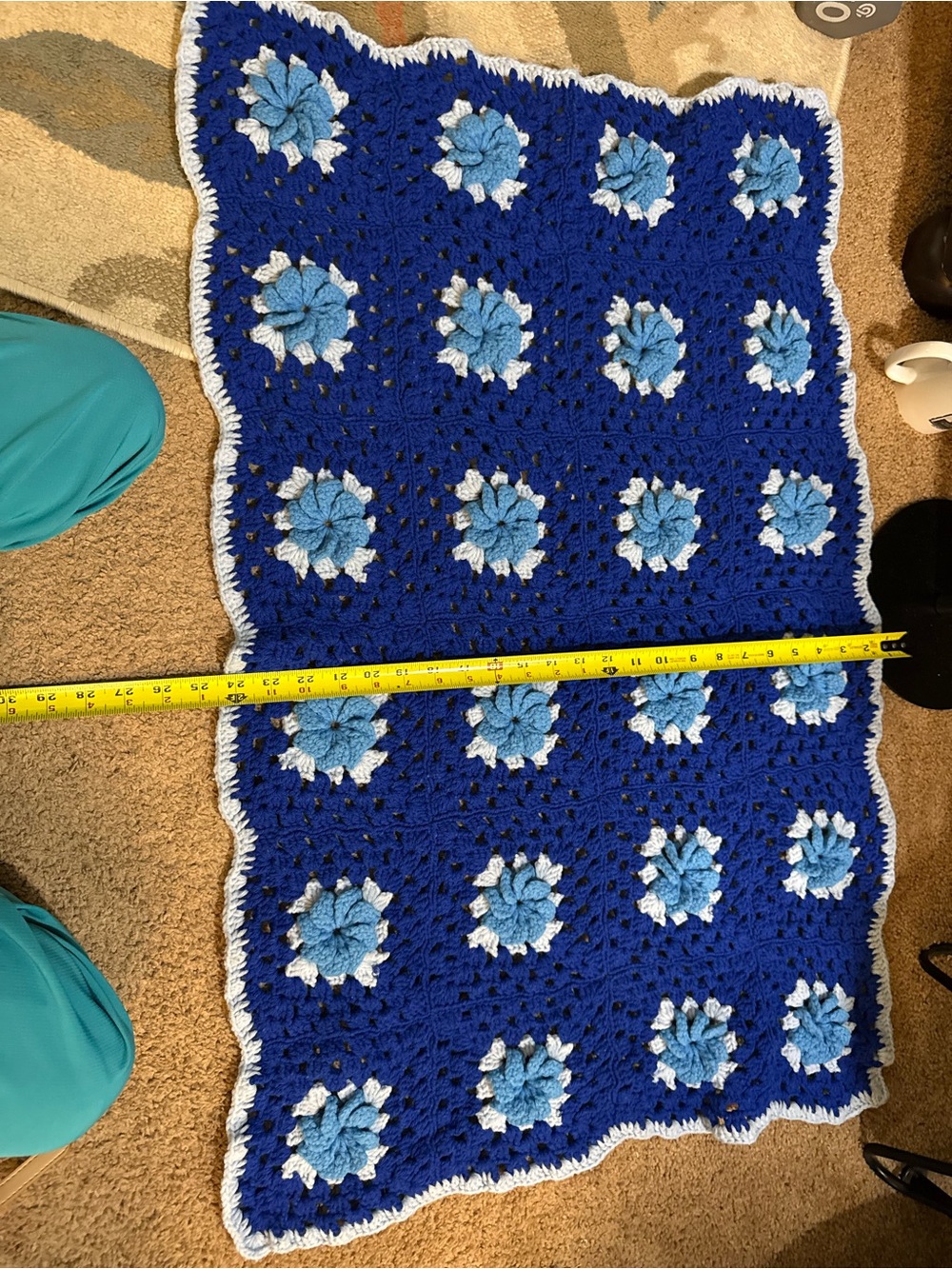 Crocheted blanket